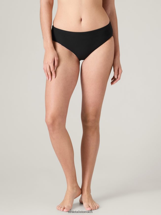 Sauberer, vollständiger Badeboden Frauen Athleta schwarze Rippe 82BH24882 Badebekleidung