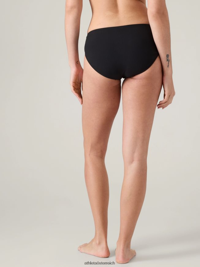 Sauberer, vollständiger Badeboden Frauen Athleta schwarze Rippe 82BH24882 Badebekleidung