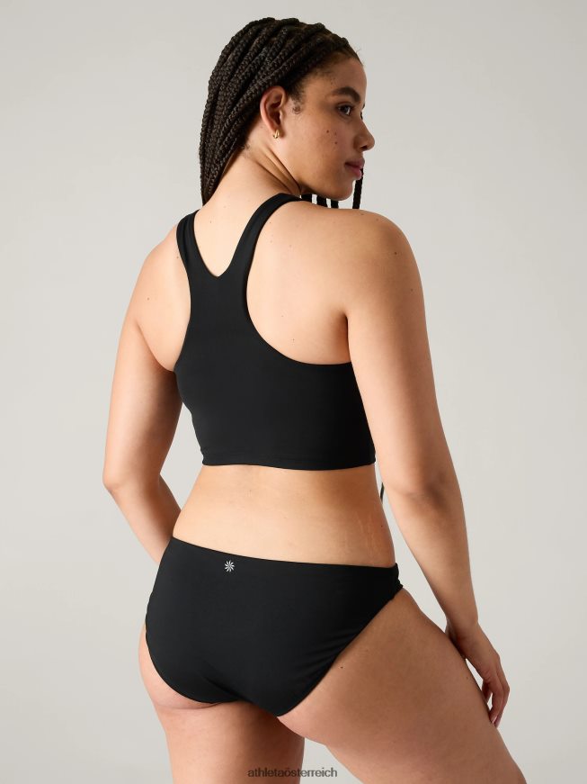 Bewusstes Crop-Bikinioberteil A-C Frauen Athleta Schwarz 82BH24952 Badebekleidung