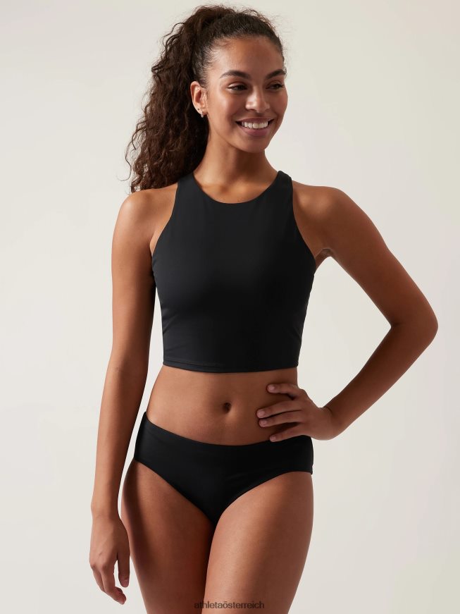 Bewusstes Crop-Bikinioberteil d-dd Frauen Athleta Schwarz 82BH24948 Badebekleidung