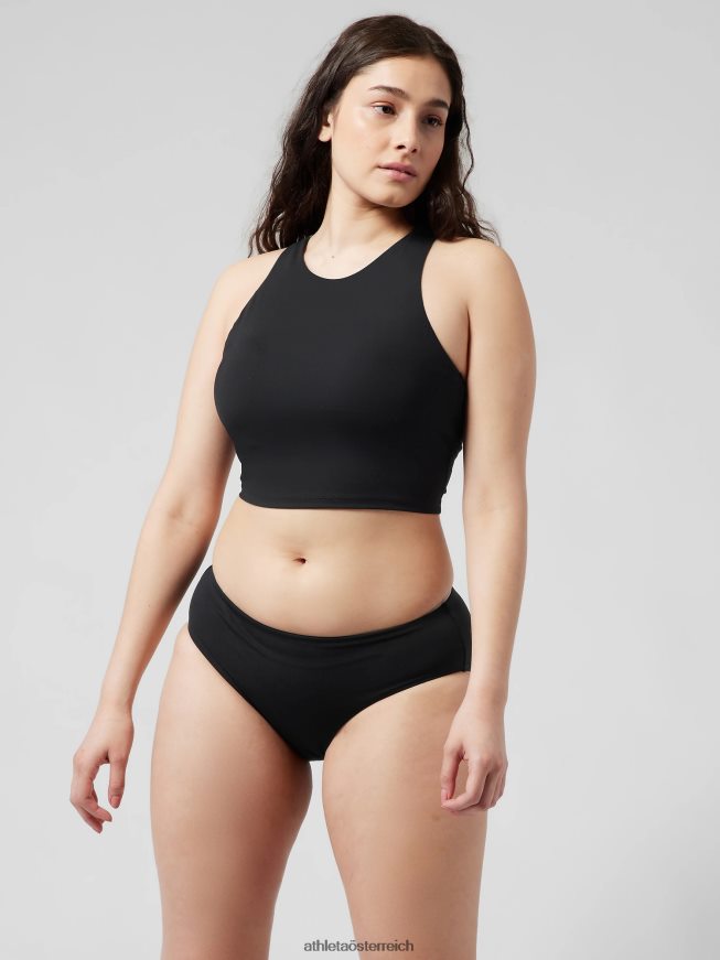 Bewusstes Crop-Bikinioberteil d-dd Frauen Athleta Schwarz 82BH24948 Badebekleidung