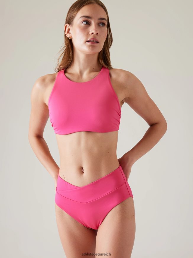 Malediven-Bikinioberteil mit BH-Körbchen Frauen Athleta Tulpenrosa 82BH24851 Badebekleidung