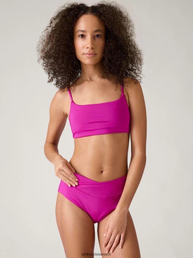 U-Ausschnitt-Bikinioberteil a-c Frauen Athleta elektrisches Fuchsia 82BH24790 Badebekleidung