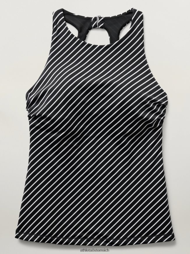 Malediven-BH-Cup-Tankini Frauen Athleta schwarzer Streifen 82BH24798 Badebekleidung