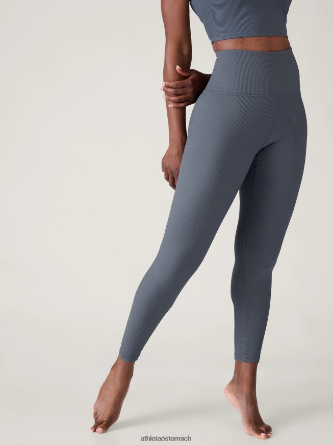 Ultrahohe Elation-Tights Frauen Athleta Granitblaue Rippe 82BH2455 Kleidung