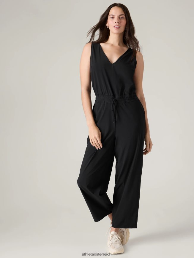 Avenue-Jumpsuit Frauen Athleta Schwarz 82BH24749 Kleidung