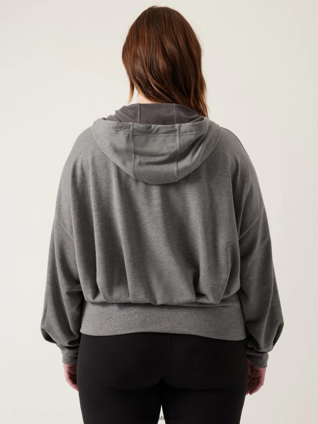 Balance-Sweatshirt Frauen Athleta mittelgraues Heidekraut 82BH24389 Kleidung