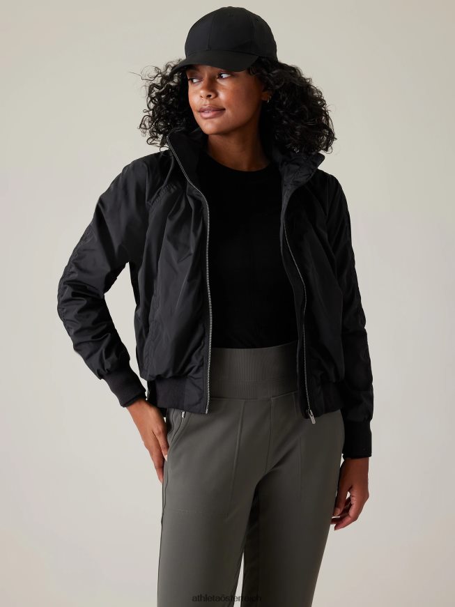 Jetset-Bomber Frauen Athleta Schwarz 82BH24548 Kleidung