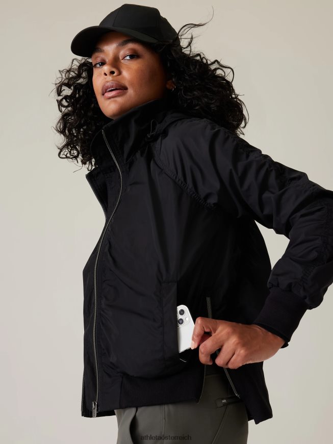 Jetset-Bomber Frauen Athleta Schwarz 82BH24548 Kleidung