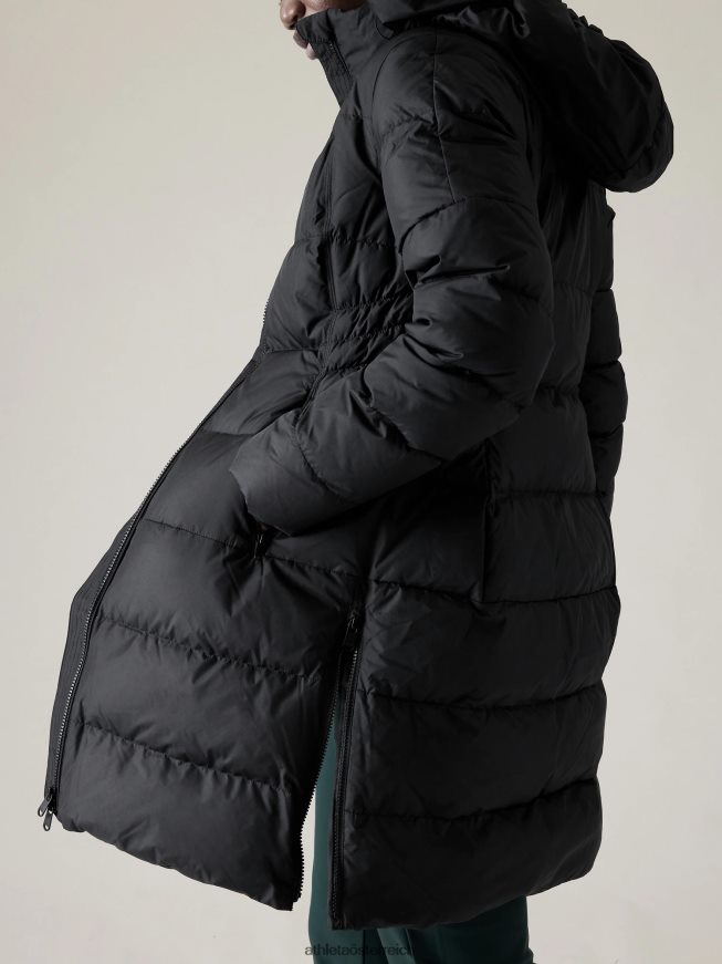 Puffer-Parka in der Innenstadt Frauen Athleta Schwarz 82BH24580 Kleidung