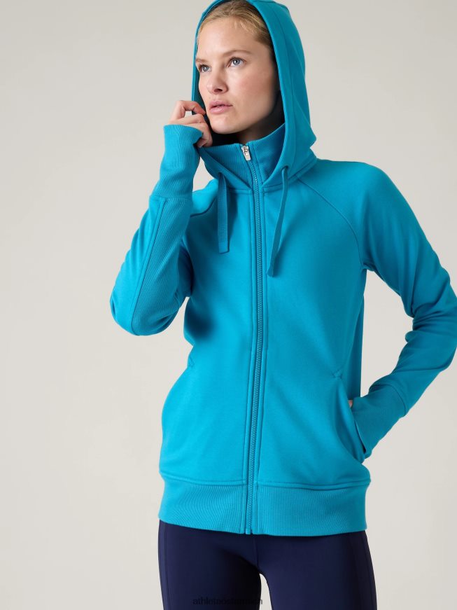 Triumph-Kapuzenpullover Frauen Athleta Pazifik 82BH24416 Kleidung