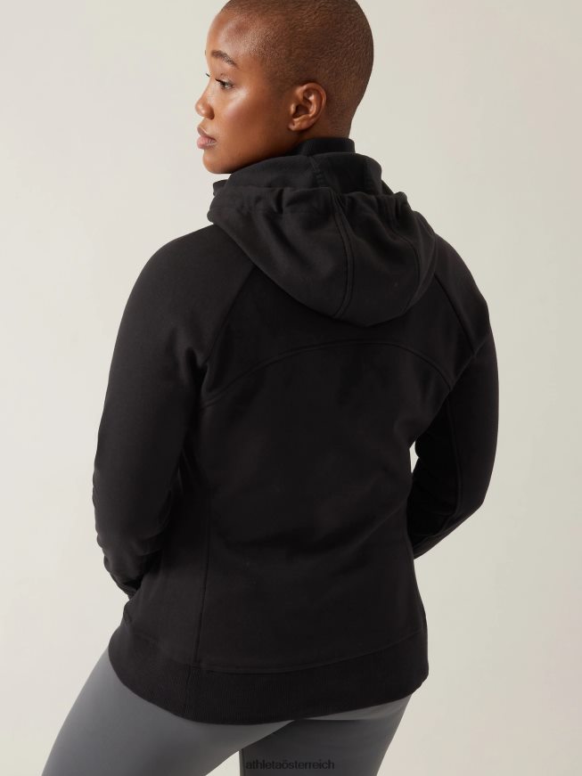 Triumph-Kapuzenpullover Frauen Athleta Schwarz 82BH24564 Kleidung