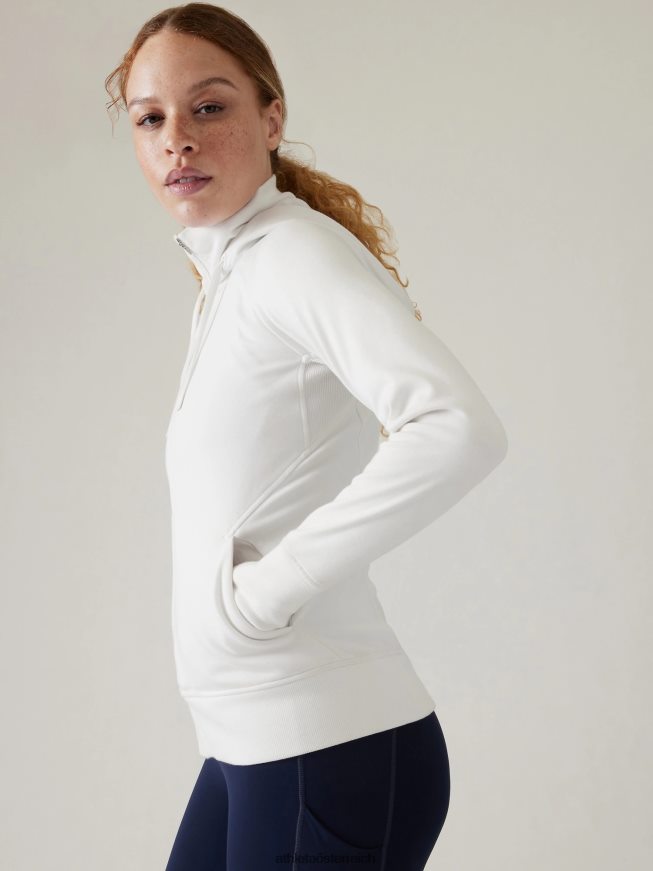 Triumph-Kapuzenpullover Frauen Athleta Weiß 82BH24438 Kleidung