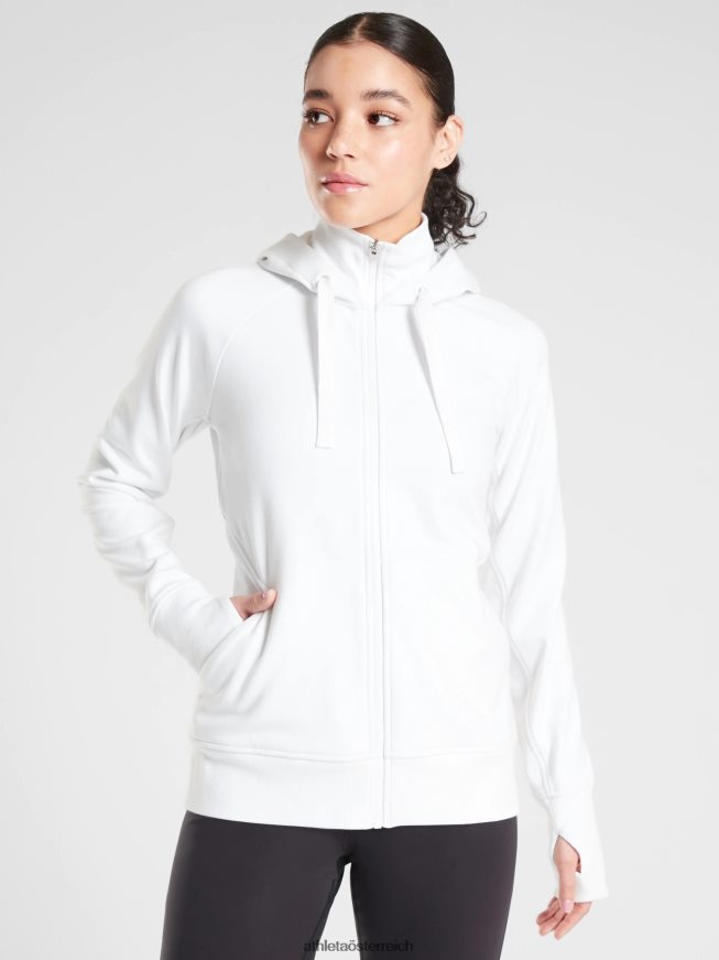 Triumph-Kapuzenpullover Frauen Athleta Weiß 82BH24438 Kleidung