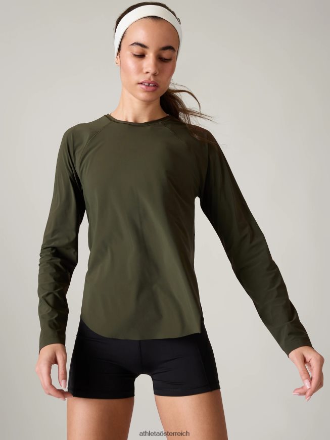 ultimatives Mesh-Top Frauen Athleta Espenolive 82BH24227 Kleidung