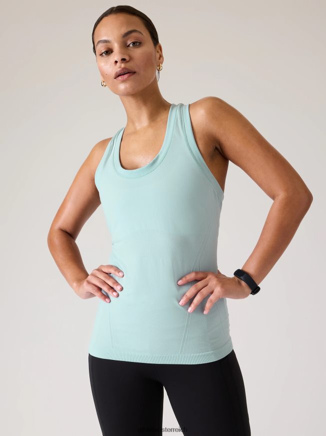 Nahtloser Momentum-Tank Frauen Athleta Morgenblau 82BH24301 Kleidung