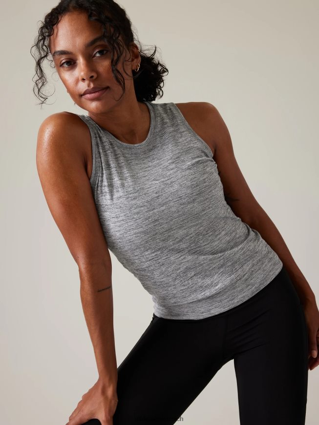 in Bewegung nahtloser Tank Frauen Athleta mittelgraues Heidekraut 82BH24305 Kleidung