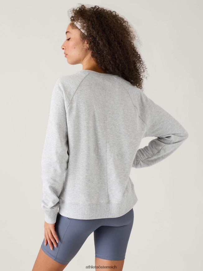 Sonnenuntergangs-Sweatshirt Frauen Athleta graues Heidekraut 82BH24377 Kleidung